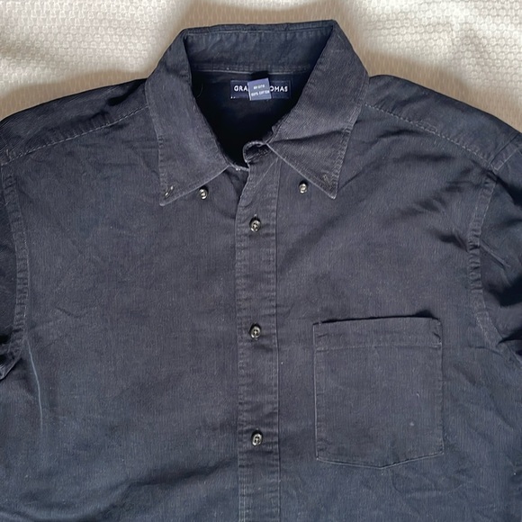 Grant Thomas Corduroy Button Down Shirt Medium - Picture 2 of 5
